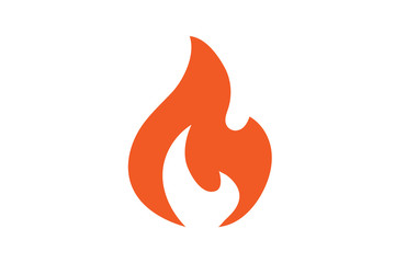 Fire flame icon.Fire flame logo vector illustration design template.