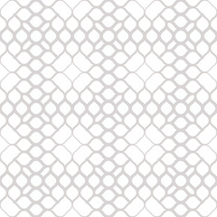 Vector halftone mesh texture. Abstract seamless pattern with gradient transition effect, weave, petals, leaves. Delicate light gray and white geometric repeat background. Elegant minimalist design