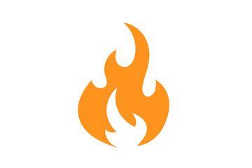 Fire flame icon.Fire flame logo vector illustration design template.
