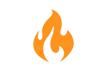 Fire flame icon.Fire flame logo vector illustration design template.