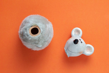 Broken ceramic mouse or rat toy