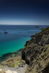 The Channel Islands in summer with good weather and greenery