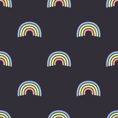 Cute simple rainbow pattern