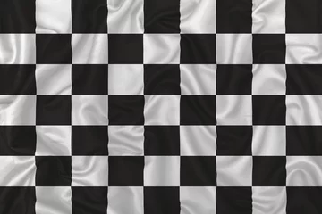 Fotobehang Formule 1 white and black flag finnish race  © Mauro Rodrigues