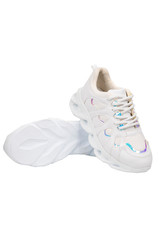 women sports shoes shoot in studio
