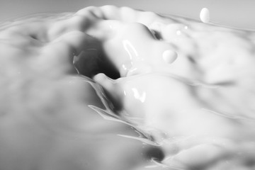 Splash of white liquid or milk