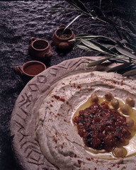 Hummus Mediterranean food