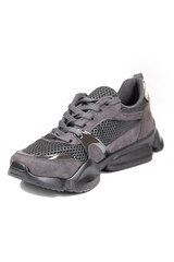 women sports shoes shoot in studio