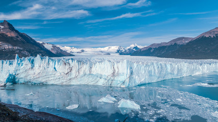 View of the Perito Moreno in the Glaciares Nacional Parques in Patagonia (Argentina)