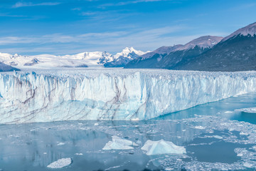 View of the Perito Moreno in the Glaciares Nacional Parques in Patagonia (Argentina)