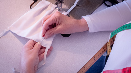 Fabrication de masques lavables pour la protection du visage contre virus du covid-19, coronavirus,...