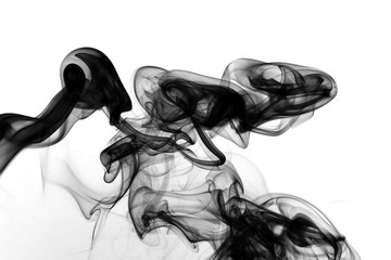 Fototapeta premium Smoke abstract in black and white