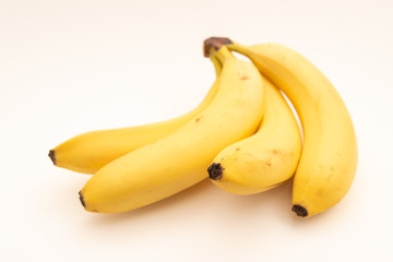 bananas isolated on the white background