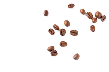 Coffee beans. Isolated on a white background.
