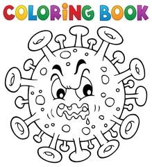 Coloring book virus theme 1