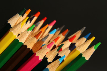 Macro of colored pencil texture