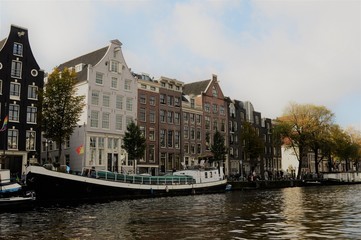 Fototapeta na wymiar Paysage d'Amsterdam