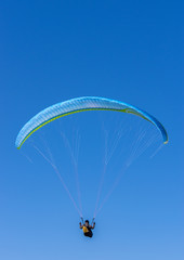 Paraglider in mid air