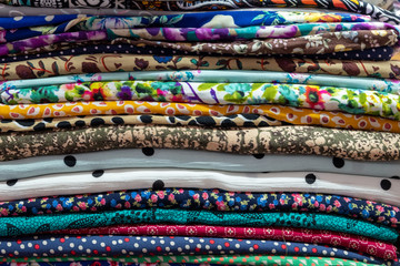 Many pattern silk fabric vietnam