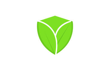 Shield Nature Logo Icon Design