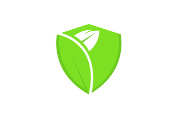 Shield Nature Logo Icon Design