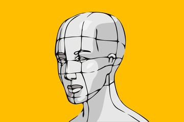 Virtual head cyborg design