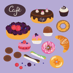 Cafe sweets set - 336429897