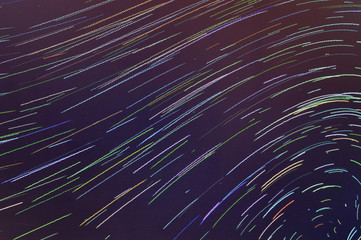 Colored lines are drawn on the screen