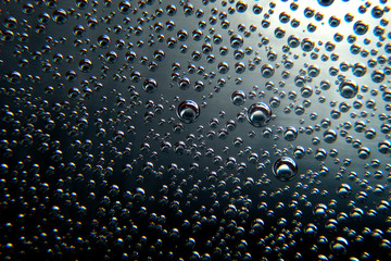 Air bubbles in water. Bubbles background.