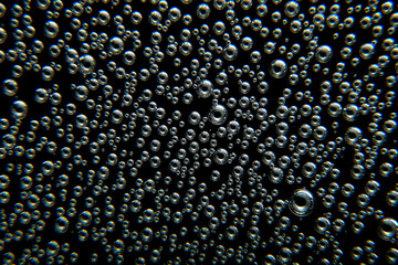 Air bubbles in water. Bubbles background.