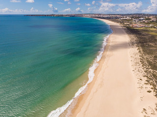 Fototapeta na wymiar Aerial view of Lagos , Algarve, Portugal 