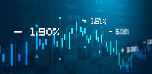 Obraz premium tabellone, grafico, economia, finanza, azioni, mercato