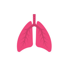 Human lungs icon. Vector illustration