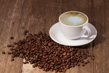 Latte hot coffee