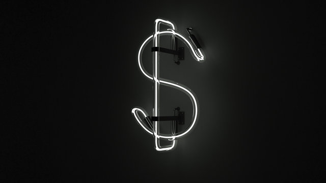 Neon Sign Dollar Sign