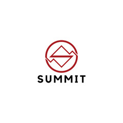 summit illustration and symbol, vector illustration, mountain logo.