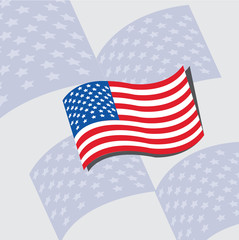 Fototapeta premium USA FLAG 