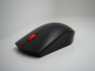 Small computer wireless mouse isolated.
