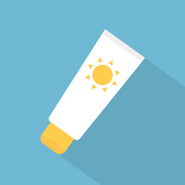 sun protection lotion icon- vector illustration