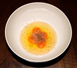 Homemade zucchini omelette preparation 2