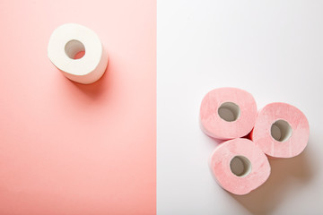 Kolorowy papier toaletowy - obrazy, fototapety, plakaty