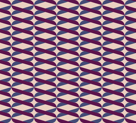 Retro geometric abstract seamless pattern, raster version