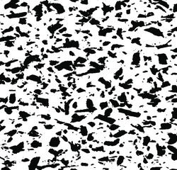 Abstract grunge vector background. Monochrome raster composition of irregular overlapping graphic elements.