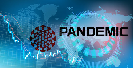 世界経済に影響を与えるコロナウイルス-パンデミック