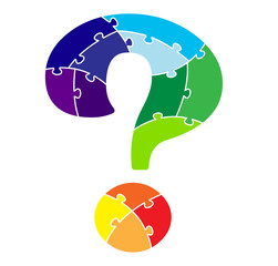 Thirteen Part Question Mark Puzzle