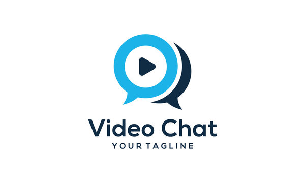 Video chat logo template