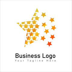 Obraz premium business abstract logo modern star glowing