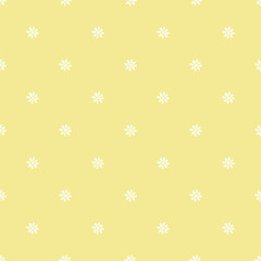 seamless daisy pattern and background vector illustration