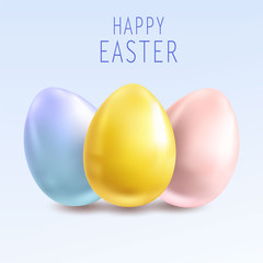 Happy Easter background template. Premium vector.