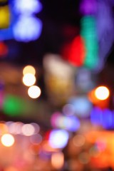 Night city neon lights